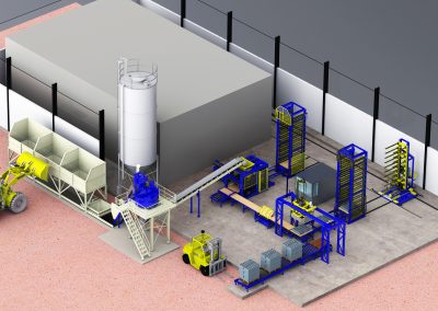 Лінія виробництва блоків Rometa 2050 , Skoda - обладнання для виробництва бетону