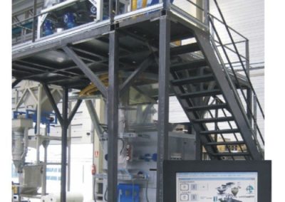 Vertikali pakavimo į dvigubus maišus linija, Skodas - betono gamybos įranga