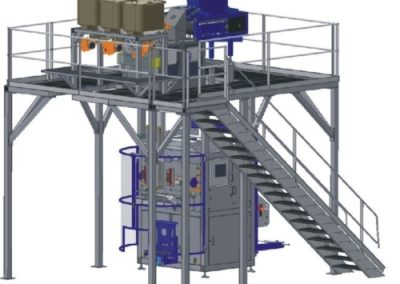 Vertikali pakavimo į dvigubus maišus linija, Skodas - betono gamybos įranga