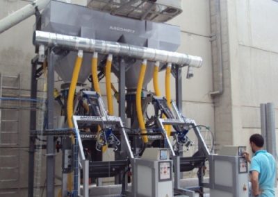 Pneumatinė pakavimo į maišus linija, Skodas - betono gamybos įranga