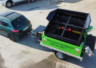 Mobilais vibrējošais siets uz piekabes DB-40SCT , Skodas - betona ražošanas iekārtas